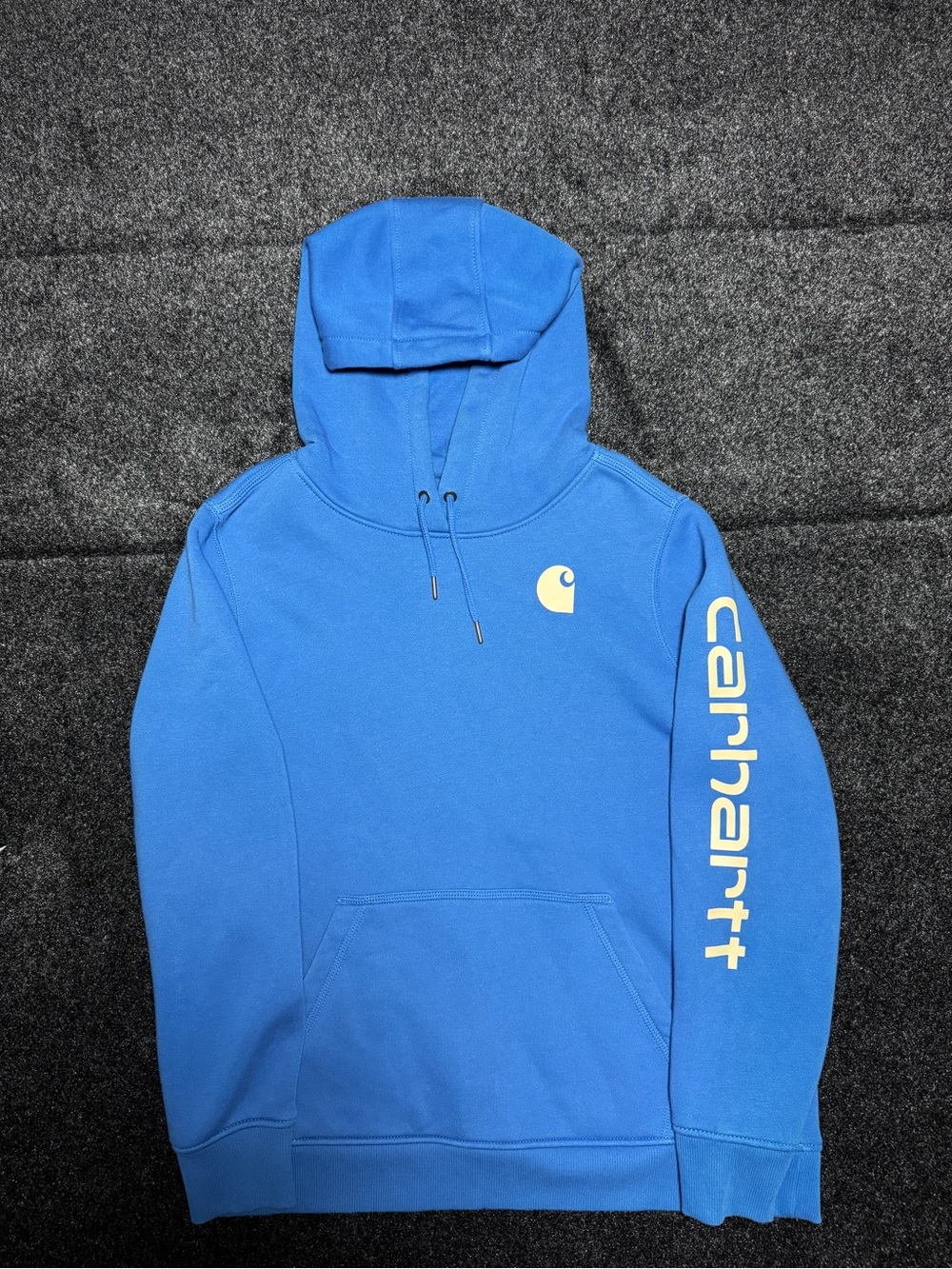 Carhartt Women’s XL Blue Logo Sleeve Hoodie